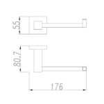 BLAZE Chrome Toilet Paper Roll Holder