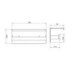 Chrome Double Toilet Paper Holder with Cover